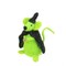 Gallerie II 4" Lime Green and Black Witch Mouse Halloween Ornament